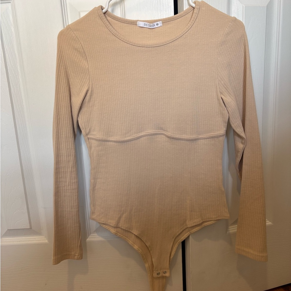 ReoRia Women's Tan Bodysuit